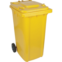 Yellow Mobile Container, Polyurethane, 63 Gallons/63 US gal. Les Distributions ICE