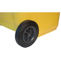 Yellow Mobile Container, Polyurethane, 63 Gallons/63 US gal. Les Distributions ICE