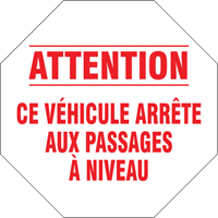 Panneau routier francais, Vinyle, 18" la x 18" h Les Distributions ICE