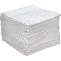Premium Anti Static Sorbent Pads, Oil Only, 15" x 18", 25 gal. Absorbancy Les Distributions ICE