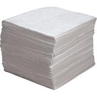 Premium Meltblown Sorbent Pads, Oil Only, 15" x 17", 30 gal. Absorbancy Les Distributions ICE