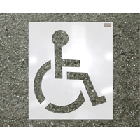 Pochoirs pour parc de stationnement, Pictogramme, 39" Les Distributions ICE