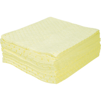 Feuilles absorbantes li&eacute;es de premi&egrave;re qualit&eacute;, Mati&egrave;res dangereuses, 15" x 17", 15 gal. d'absorption Les Distributions ICE
