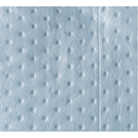 Premium Blue Bonded Sorbent Pads, Oil Only, 15" x 18", 30 gal. Absorbancy Les Distributions ICE