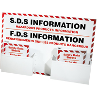 Safety Data Sheet Information Stations, English & French, Binders Included Les Distributions ICE