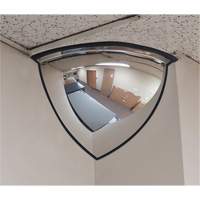 Miroir en d&ocirc;me 90°, Quart de d&ocirc;me, Dessus ouvert, Diam&egrave;tre 20" Les Distributions ICE