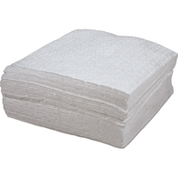 Premium Bonded Sorbent Pads, Oil Only, 15" x 18", 30 gal. Absorbancy Les Distributions ICE