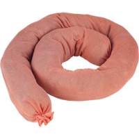 Remblais tubulaires absorbants, Mati&egrave;res dangereuses, Absorption 40 gal., 3" la x 4' lo, Pqt de 25 Les Distributions ICE