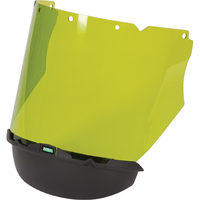 V-Gard&reg; Visor with Chin Protector for Arc Flash Application, Polycarbonate, Green Tint Les Distributions ICE