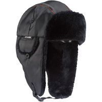 Chapeau de trappeur classique N-Ferno 6802, Doublure en Fourrure synth&eacute;tique, Moyen/Petit, Noir Les Distributions ICE