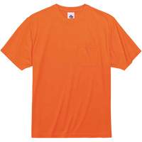GloWear 8089 Non-Certified T-Shirt, Polyester, Small, High Visibility Orange Les Distributions ICE
