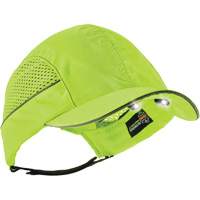 Skullerz&reg; 8960 Short Brim Bump Cap with LED Lighting, High Visibility Lime Green Les Distributions ICE