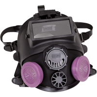 Respirateur &agrave; masque complet de la s&eacute;rie 7600 avec &eacute;quipement d'appoint pour le soudage, Silicone, Petit Les Distributions ICE