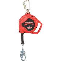 Cordage de s&eacute;curit&eacute; autor&eacute;tractable Rebel, 33', Acier inoxydable, Pivotant Les Distributions ICE