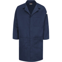 Excel FR&reg; ComforTouch&reg; Lab Coat, Cotton, Large, Navy Blue Les Distributions ICE