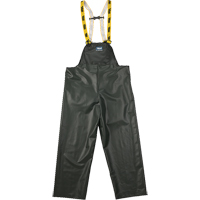 Pantalon de pluie &agrave; bavette Journeyman r&eacute;sistant aux produits chimiques, Petit, Vert, Polyester/PVC Les Distributions ICE