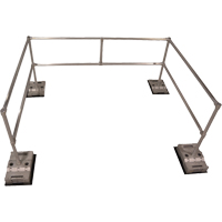 RoofGuard Classic System - Packaged Kits, Aluminum, 72" W x 108" L x 42" H Les Distributions ICE
