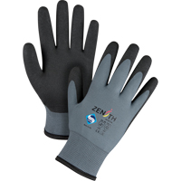 Gants enduits de premi&egrave;re qualit&eacute; ZX-30°, 10/T-Grand, R&ecirc;vetement PVC, Calibre 15, Enveloppe en Nylon Les Distributions ICE