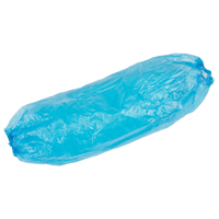 Manchettes jetables, Longueur de 18", Poly&eacute;thyl&egrave;ne, Bleu Les Distributions ICE