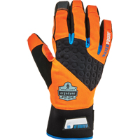 ProFlex&reg; 818WP Performance High-Visibility Thermal Waterproof Utility Gloves, Polyurethane Palm, Size Small Les Distributions ICE