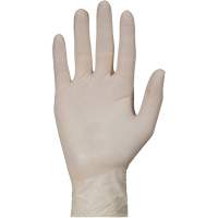 Gants jetables de calibre examen m&eacute;dical KeepKleen, Grand, Latex, 5 mils, Sans poudre, Blanc, Classe 2 Les Distributions ICE