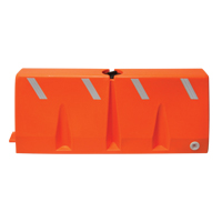 Barri&egrave;res de circulation, Rempli d'eau, 62,25 lo x 24" h, Orange Les Distributions ICE