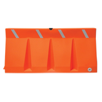 Barri&egrave;res de circulation, Rempli d'eau, 69,75" lo x 33,75" h, Orange Les Distributions ICE