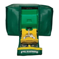 Douche oculaire portative, eau ti&egrave;de, Aliment&eacute; par gravit&eacute;, Capacit&eacute; 9 gal., Conformit&eacute; ANSI Z358.1 Les Distributions ICE