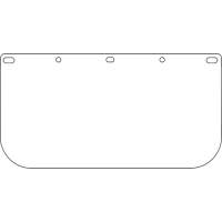 Dynamic Faceshield Visor Window, PETG, Clear Tint Les Distributions ICE