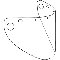 Dynamic Formed Faceshield, Copolyester/PETG, Clear Tint Les Distributions ICE