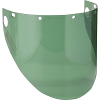 Dynamic Preformed Faceshield Visor, Polycarbonate, Green Tint Les Distributions ICE