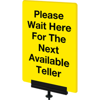 Sign Bracket for Portable Post, Black Les Distributions ICE