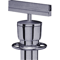 Sign Bracket for Portable Post, Satin Chrome Les Distributions ICE