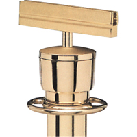 Sign Bracket for Portable Post, Polished Brass Les Distributions ICE