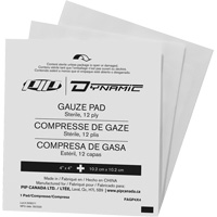 Gaze Dynamic, Tampon, 4" lo x 4" la, St&eacute;rile, Dispositif m&eacute;dical Classe 1 Les Distributions ICE