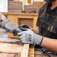 Cut Resistant Glove, Size Small/7, 10 Gauge, Foam Nitrile Coated, Dyneema&reg; Shell, ASTM ANSI Level A3/EN 388 Level C Les Distributions ICE