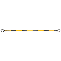Telescopic Barricade Bar, 85" Extended Length, Black/Yellow Les Distributions ICE