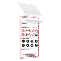 Self-Laminating Workplace Tags, Cardstock, 3" W x 6" H, English Les Distributions ICE