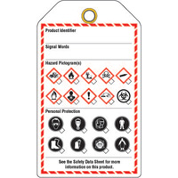 Workplace Tags, Cardstock, 3-3/8" W x 5-3/4" H, English Les Distributions ICE