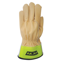 Lineman's Gloves, Small, Grain Cowhide Palm Les Distributions ICE