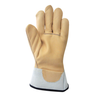 Lineman's Gloves, Small, Grain Cowhide Palm Les Distributions ICE