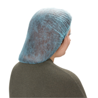 Bonnet bouffant pliss&eacute;, Polypropyl&egrave;ne, 21", Bleu Les Distributions ICE