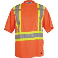 T-shirt de s&eacute;curit&eacute; Viking, Polyester, Petit, Orange haute visibilit&eacute; Les Distributions ICE