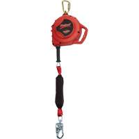 Cordage de s&eacute;curit&eacute; autor&eacute;tractable Rebel, 33', Acier galvanis&eacute;, Pivotant Les Distributions ICE