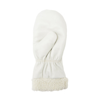 Mitaines d'hiver en cuir fleur de premi&egrave;re qualit&eacute; doubl&eacute;es de boa, Taille Grand, Mitaine Les Distributions ICE