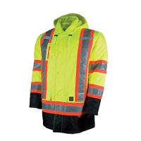 Parka de s&eacute;curit&eacute; doubl&eacute;, Jaune lime haute visibilit&eacute;, Grand Les Distributions ICE