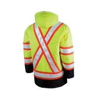 Parka de s&eacute;curit&eacute; doubl&eacute;, Jaune lime haute visibilit&eacute;, Grand Les Distributions ICE