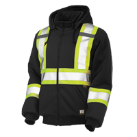 Chandail avec capuchon de s&eacute;curit&eacute;, Polyester, Grand, Noir Les Distributions ICE