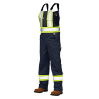 Salopettes de s&eacute;curit&eacute; non doubl&eacute;e, Poly-coton, Grand, Bleu marine Les Distributions ICE
