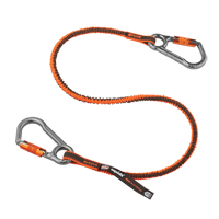 Longe porte-outils verrouillable Squids 3118F(x), Tendeur, Mousqueton double Les Distributions ICE